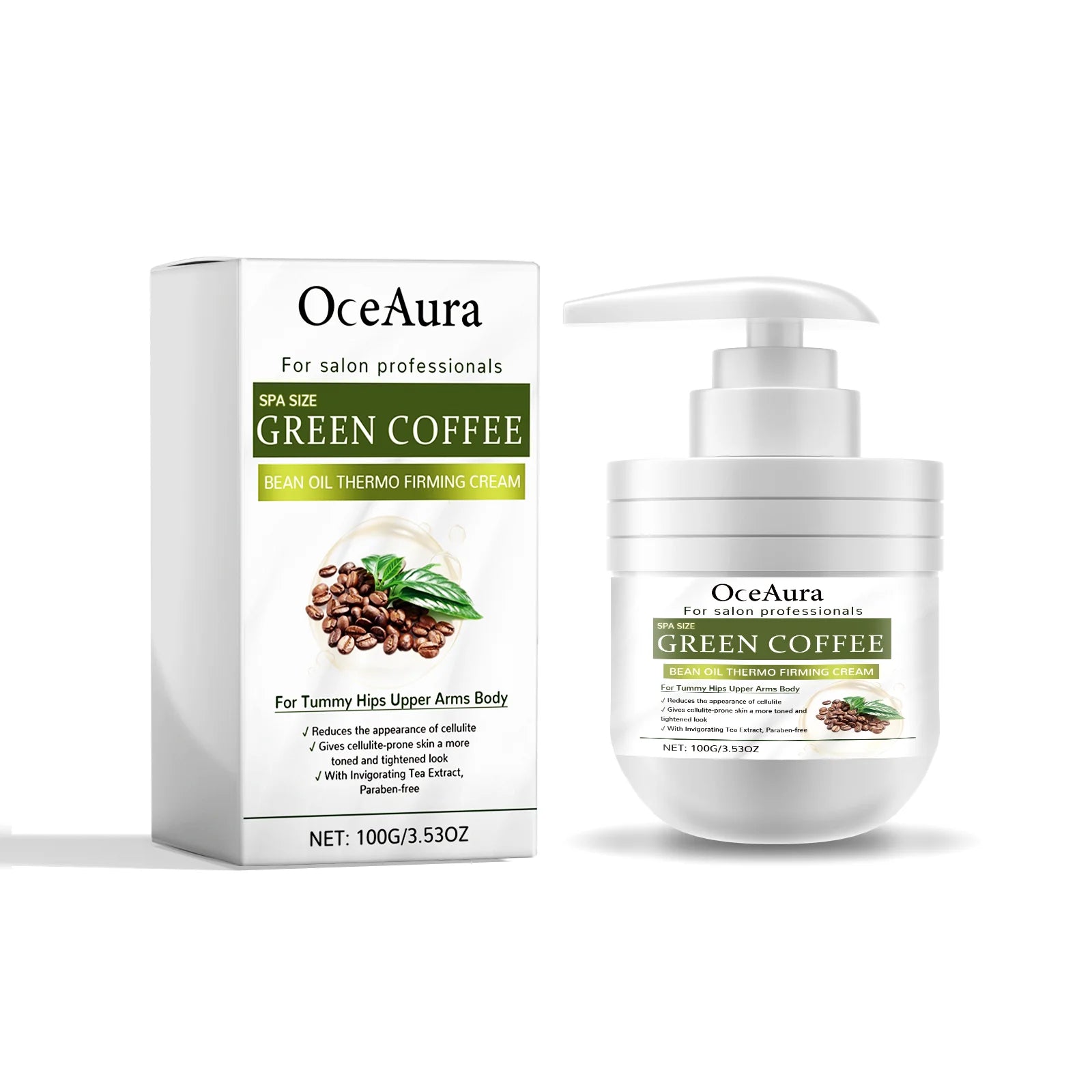 OceAura Retinol Anti-Aging Face & Body Moisturizer Cream 100g Anti-Aging Moisturizer Oasis Select Green Coffee
