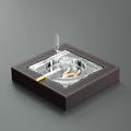 Ashtray Business European Leather Decoration Crystal Size Home Office Ashtray Desktop Decoration Premium Feel Oasis Select Brown Large