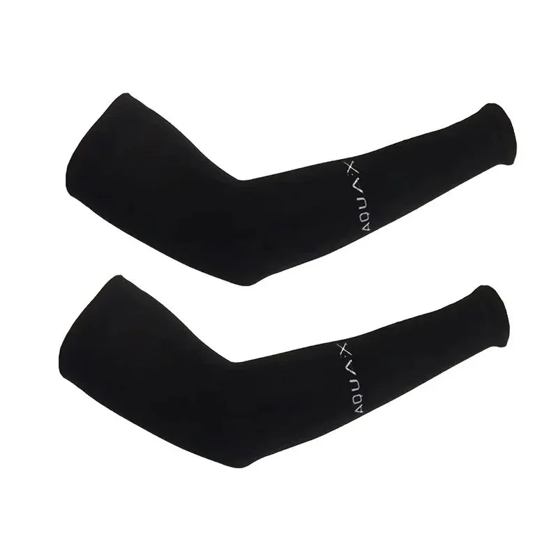 Summer Ice Silk Long Sleeves Anti-Sunburn Arm Cover Men Women Cuff New Cool Hand Sleeves Anti-UV Cycling Arm Sleeve Fingerless Oasis Select