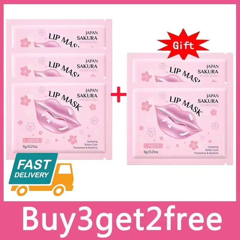 Sakura Hydrating Lip Mask – Exfoliating & Moisturizing Korean Lip Care