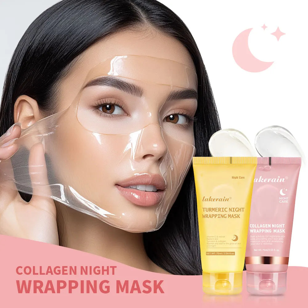Deep Collagen Mask Korean Peel Off Mask Face Anti Wrinkle Lifting Skin Care Masks Bio Pack Night Wrapping Woman Skin Care Oasis Select
