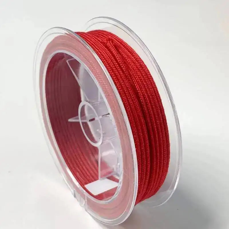 1.2/1.5/2.0MM Chinese Knotted Rope Bright Cord Braided Rope Bracelet Weaving Nylon Cord Diy JEWELRY Necklace Accessories Oasis Select Red 2.0mm
