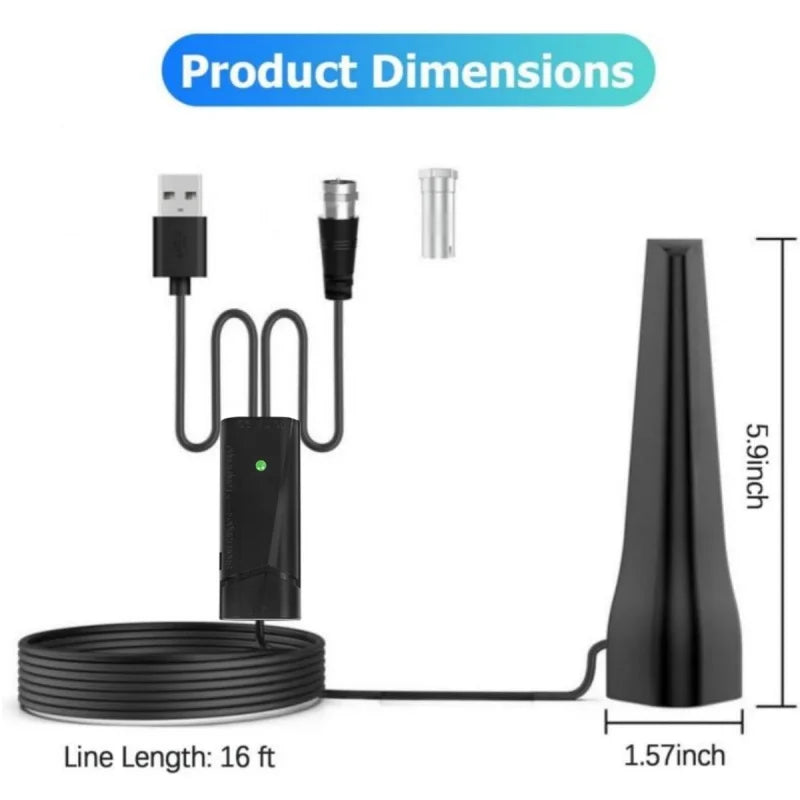 High-Definition Digital TV Antenna ATSC DVB-T2 HDTV Omnidirectional Diamond Terrestrial Wave for European And American 2025 Priv Oasis Select