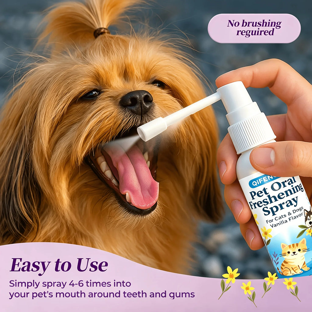 Pet 2-in-1 Oral Dental Spray, Dog & Cat Breath Freshener, Teeth Cleaning & Tartar Plaque Control, Gentle Non-Irritating Formula Oasis Select Default Title