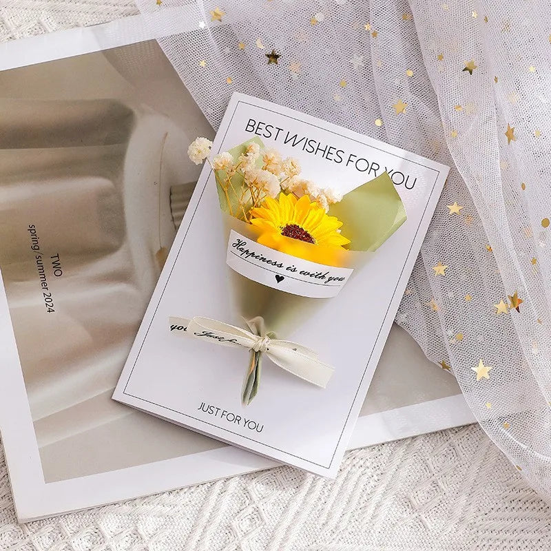 Handmade Floral Greeting Card – Birthday, Mother's Day & More