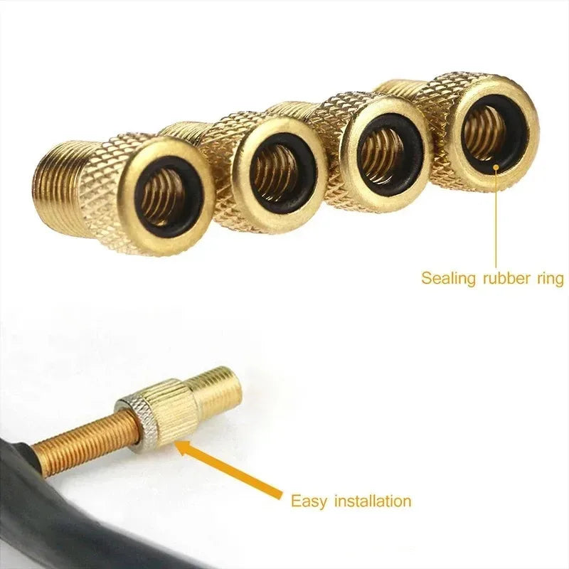 2/8/16Pcs Bicycle Valve Adapter Cap Presta To Schrader Adapter French Valve Bike Nozzle Inflator Nipple Mtb Bicycle Accessories Oasis Select