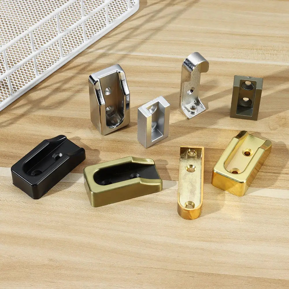 1PC Alloy Clothing Flange Closet Hang Support Tube Bracket Clothes Hanging Rod Holder Furniture Hardware Accessories Tool Oasis Select