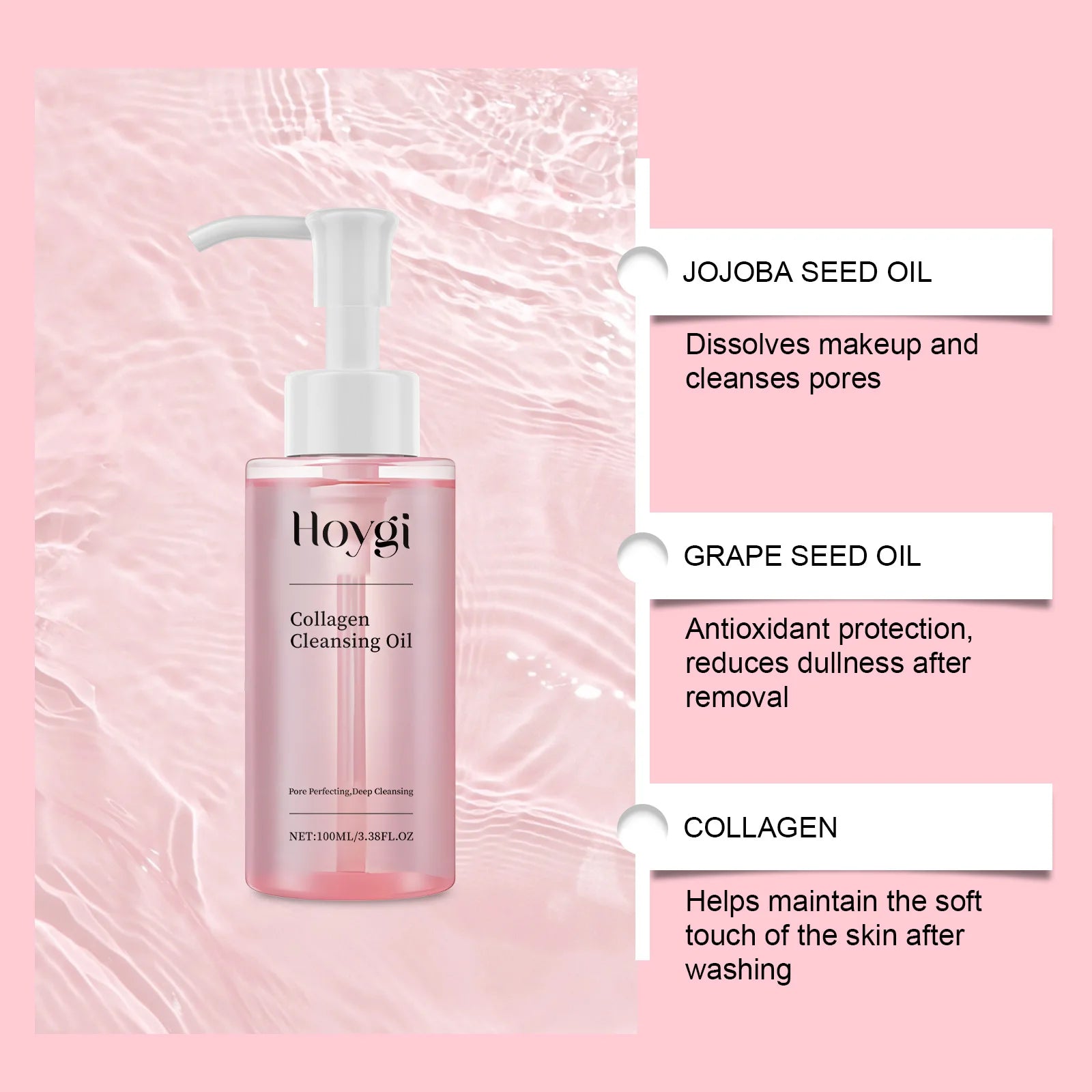 Cleansing Oil Makeup Remover Oil Deep Cleansing Pore Dirt Remove Blackhead Non-greasy Smooth Refreshing Deeply Nourishes Skin Oasis Select