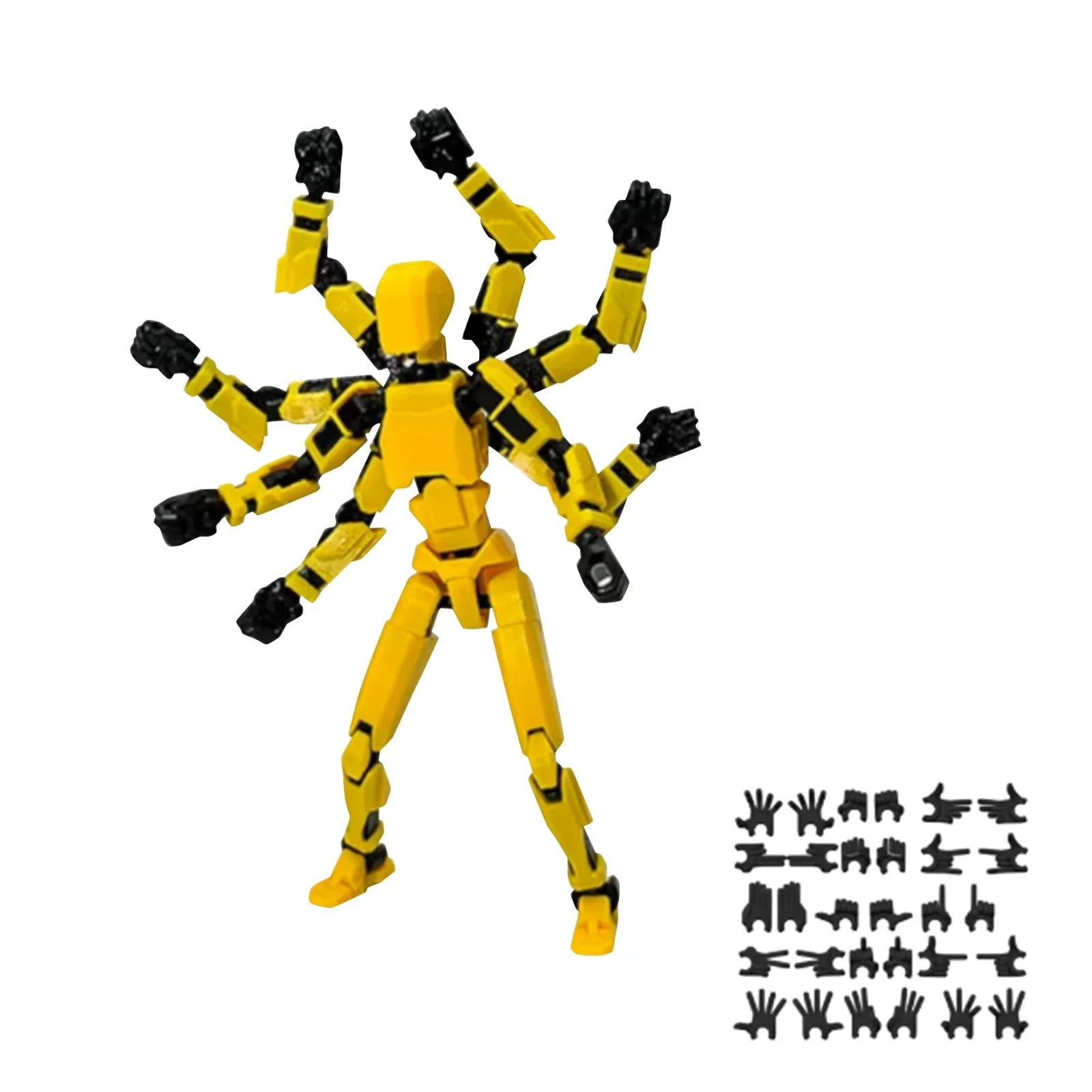 13 Action Figure Model Robotic Full Body Cartoon Character Figure Desktop Decorations 3D Printed Movable Shapeshift Robot Oasis Select B One Size