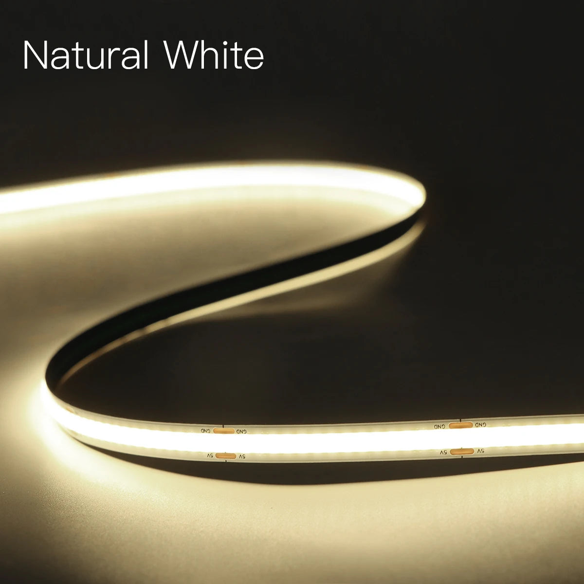 Novel USB LED Light with Vibration Sensor,Tap Twice Consecutively to Turn On of Off,Applicable to Vanity Desk/Mirror Lighting 5V Oasis Select Natural Light 2m Length
