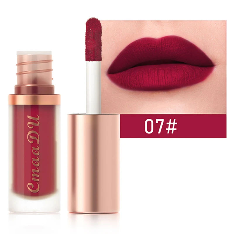 1 Pcs Velvet Matte Lipstick Lip Gloss-Long-Lasting Waterproof Non-Stick Holiday Stage Makeup Beautifully Packaged Easy Coloring Oasis Select 07