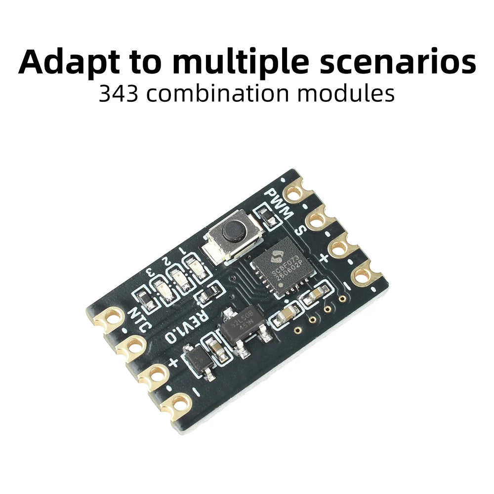 Mini 4-Pin PWM Fan Speed Controller 5-15V Intelligent Temperature Control Module with NTC Probe for 5V 12V 4-Wire PC Cooling Fan Oasis Select