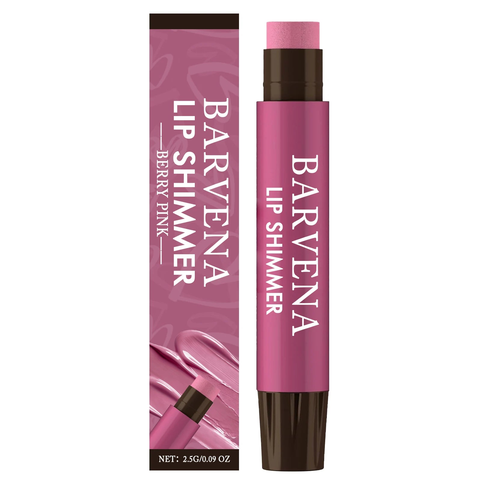 Beauty Lip Shimmer Lasting Shiny Glossy Hydrate Nourish Repair Dry Lips Smooth Soft Plump Lightweight Gentle Moisturize Lip Balm Oasis Select Berry Pink