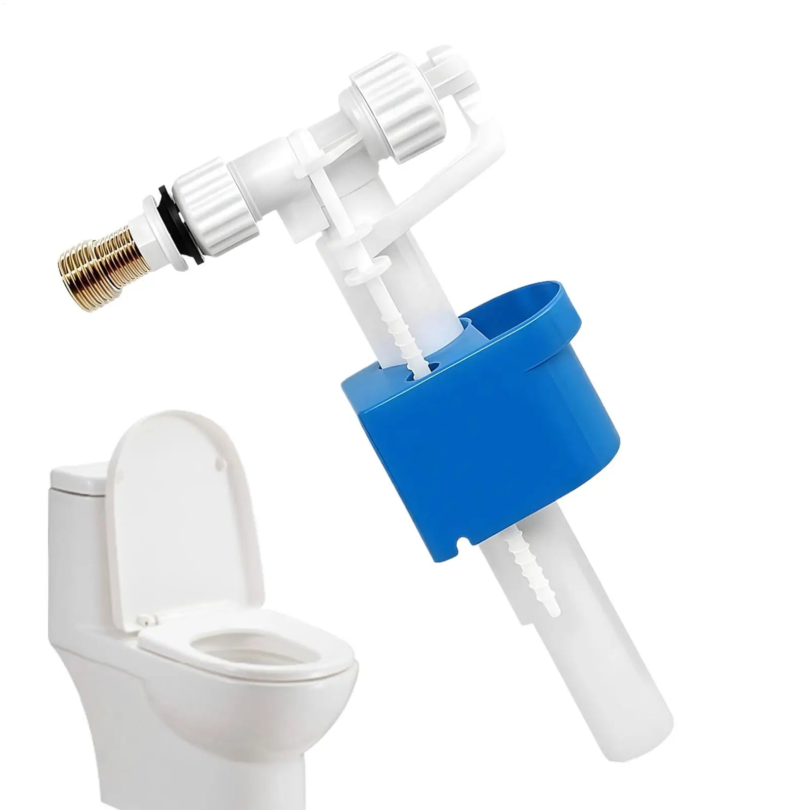 Toilet tank inlet valve with float valve, leak-proof and durable plastic side-entry toilet inlet valve replacement part Oasis Select Default Title