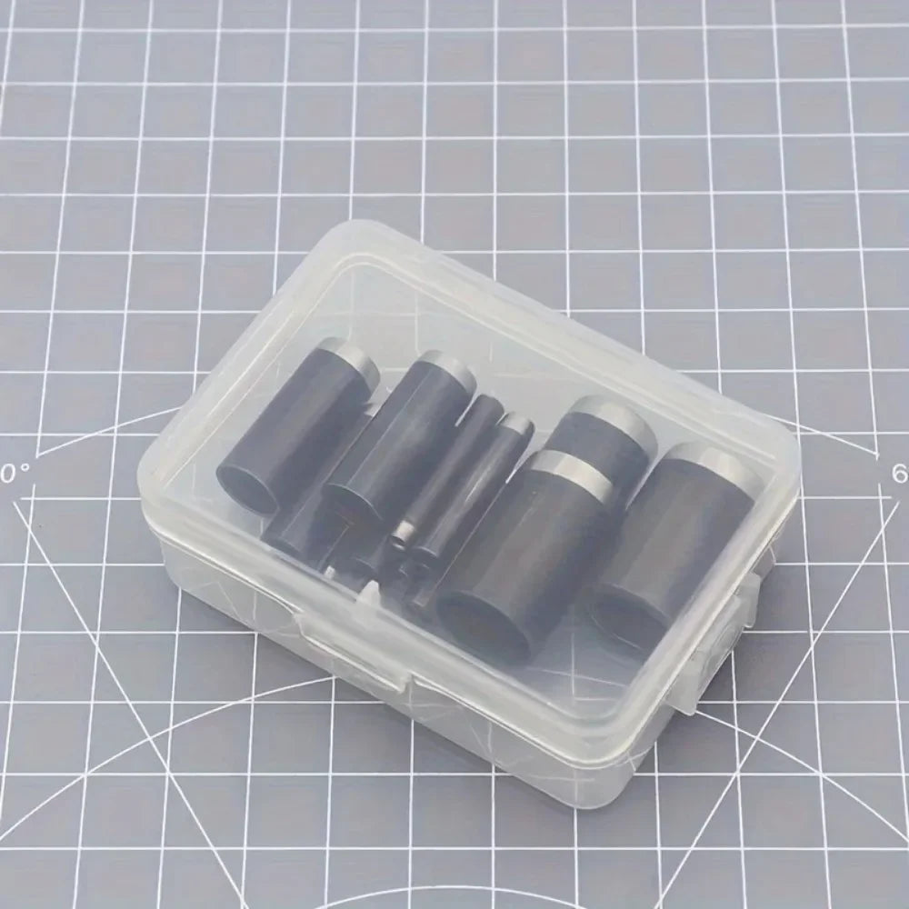 15 Sizes Round Hole Punch(1-15mm), Hollow Punch Cutter Tool Set with Storage Case, Leather Hole Punch, Leather Craft Die Cutter Oasis Select