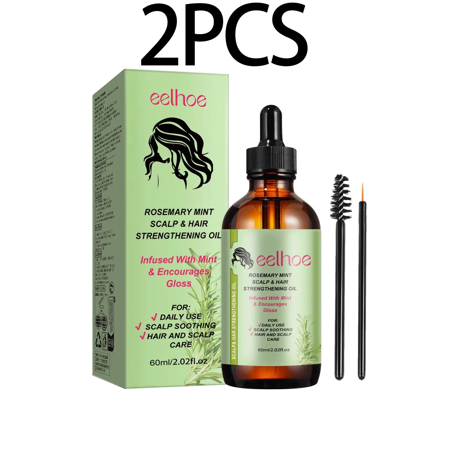 EELHOE Rosemary Hair Oil – Anti-Frizz, Shine & Scalp Care