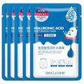 5-Pack Hyaluronic Acid Sheet Masks – Hydration & Pore Care
