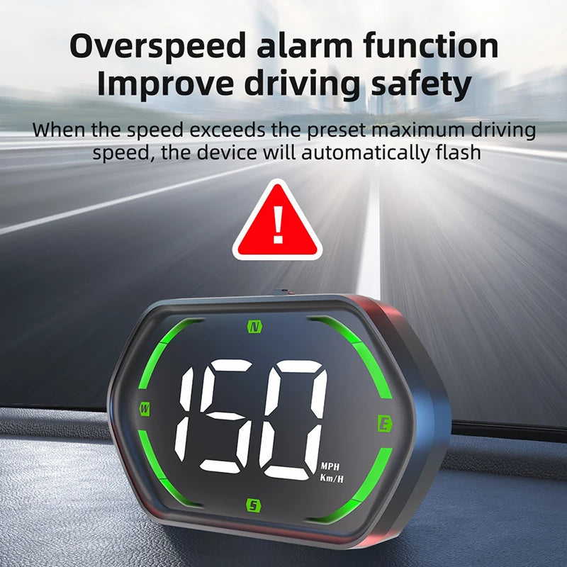 USB Car HUD Head Display Digital Speedometer GPS Speed Meter KMH MPH Dispaly For Truck Motorcycle Auto Part Accessories Oasis Select