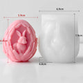 Scented Candle Mold Creative Egg Shaped Mold Resin Decor Mold Versatile For Easter Decorations Gifts Home Decor Oasis Select White