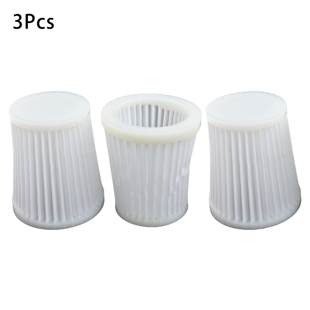 Vacuum Cleaner Filters 1619PA5188 3pcs 49.5mm 50.8mm 64mm 7.2cm White For Bosch GAS 14.4 V-LI Reusable Washable Oasis Select