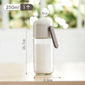 Kitchen Cooking Salt and Pepper Shakers Quantitative Glass Seasoning Bottle Each Press 0.5g Metering Household Salt Jar Oasis Select 250ml