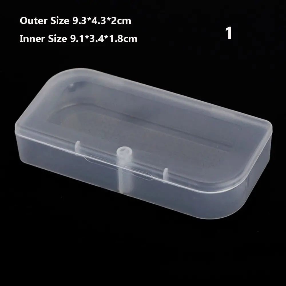 8Styles Plastic Storage Box Small Square Clear Black Box For Jewelry Diamond Embroidery Craft Bead Pill Home Storage Supply Oasis Select Style1
