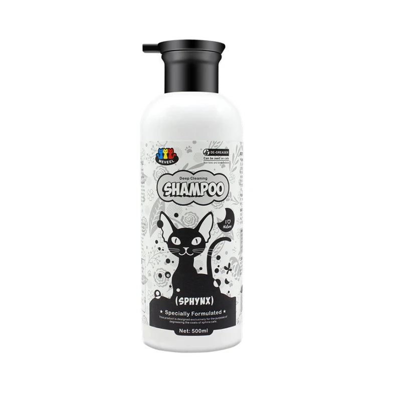 Cat Shower Gel Canadian Sphinx Cat Shampoo Body Wash Pet Cat Hairless Cat Special Body Wash to Oil Control Oil 500ml Oasis Select
