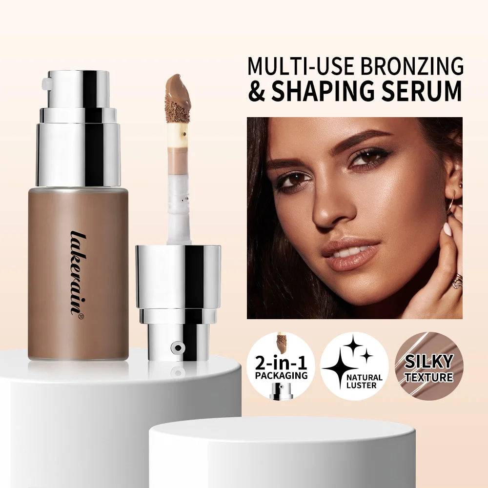 Liquid Foundation Serum Brighten Skin Facial Contouring Foundation Contouring Serum Moisturizes Nourishes Bronzing Makeup Oasis Select