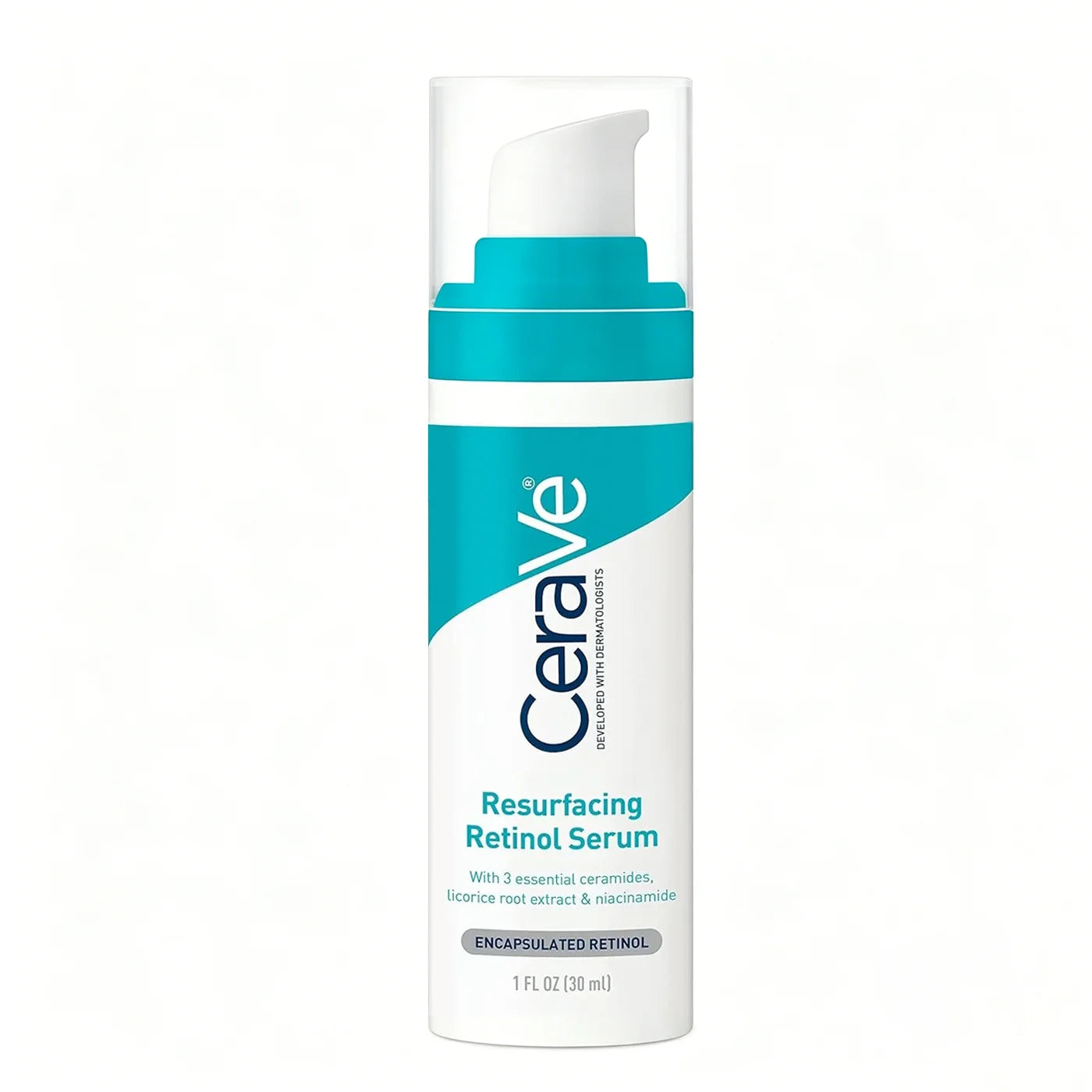 CeraVe Retinol Serum Niacinamide Licorice Root, Skin Smoothing Tone Care, Barrier Repair, Non-Comedogenic For Blemish Prone Skin Oasis Select 30ml