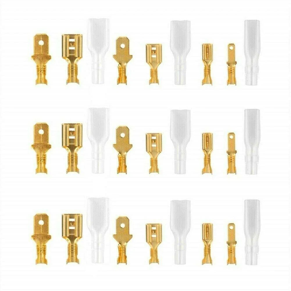 1000pcs Male Female Cable Connector 2.8/4.8/6.3mm Electrical Crimp Terminals Termin Spade Connectors Assorted Kit Oasis Select