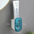 1 PCS Automatic Toothpaste Dispenser Bathroom Accessories Wall Mount Lazy Toothpaste Squeezer Toothbrush Holder Oasis Select Blue 2