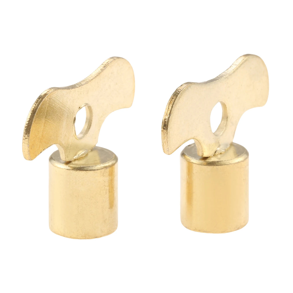 2Pcs Gold Metal Water Tap Key Clock Type Grip 7mm Square Spool Anti-Theft Faucet Valve Control Tool for Standard Taps Oasis Select