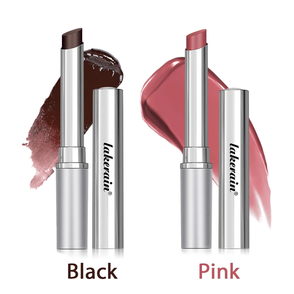 Lakerain Nearly Lipstick Colorless Lip Balm Long Lasting Hygienic Moisturizing Lips Plumper Nourish Makeup Lip Care Cosmetics Oasis Select black and pink