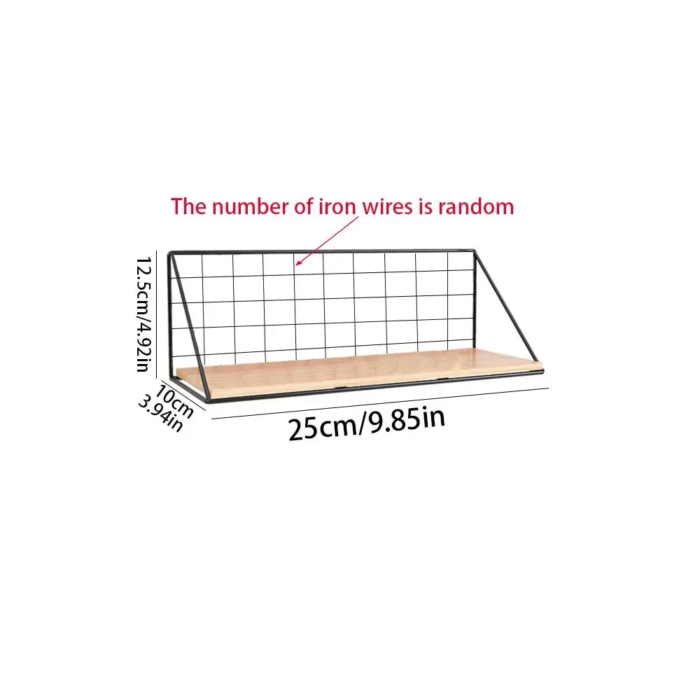 1pc wooden wall-mounted storage and display rack, plant stand, and key holder, suitable for dormitories, bedrooms, and bathrooms Oasis Select S 1pc