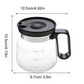 Clear Coffee Mug 16oz Glass Coffee Mug Tea Cup Pot Drinking Cups with Lid for Hot Cold Beverage Milk Latte Cappuccino Water Oasis Select Clear