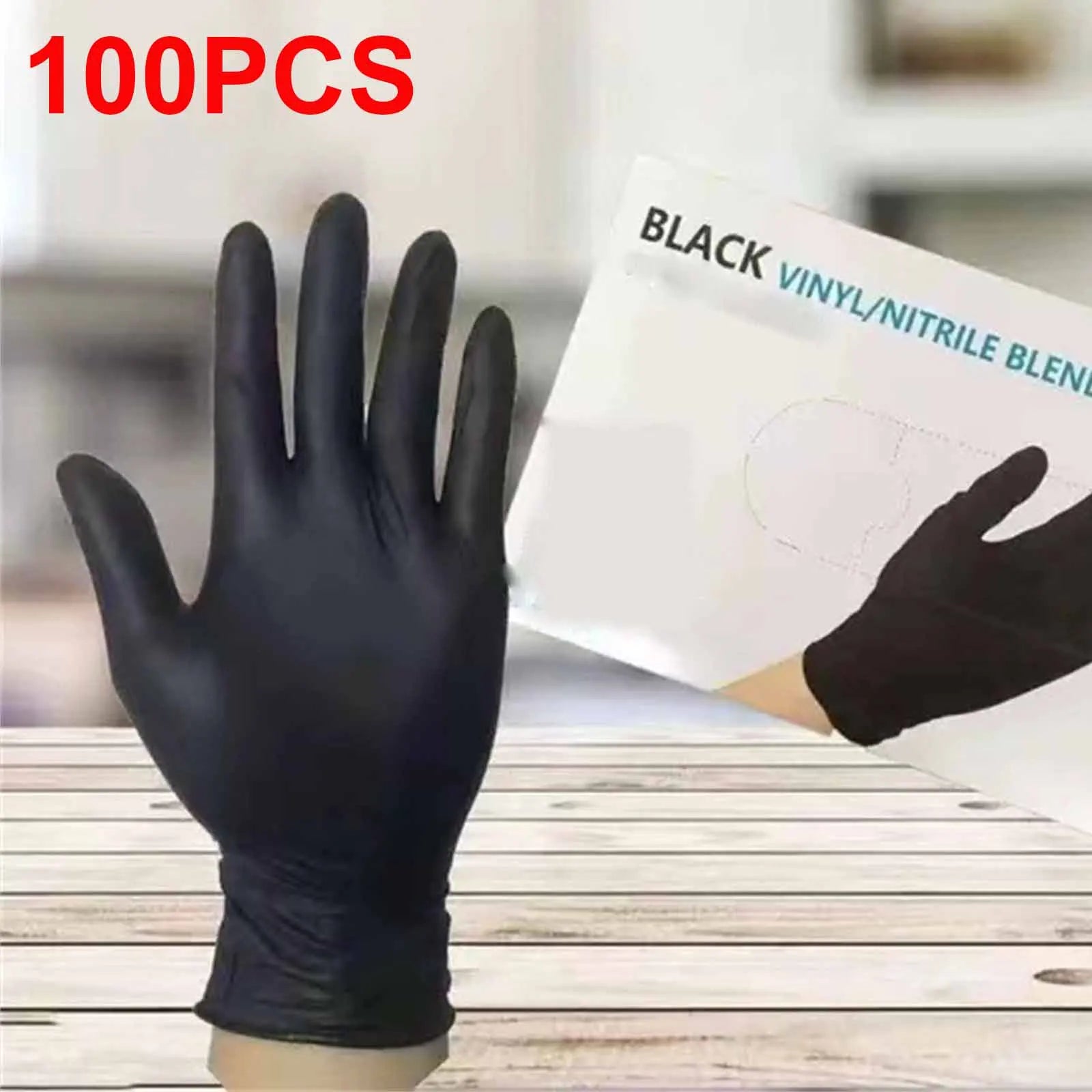 100-Pack Black Nitrile Gloves – Powder-Free, Durable Disposable Disposable Nitrile Gloves Oasis Select