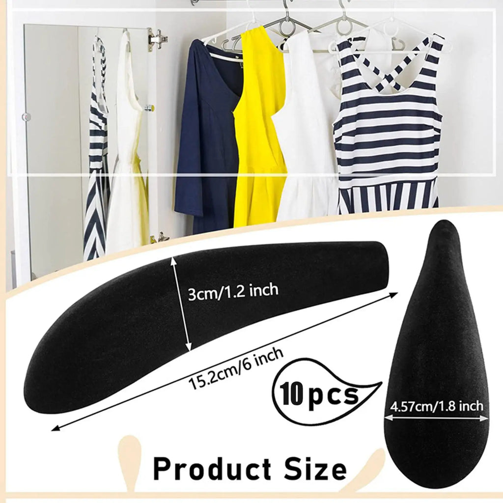Hanger Shoulder Forms 10pcs Clothes Hanger Protectors Guards Suit Hangers No Bump Standard Hangers Pads For Sweater Clothing Oasis Select