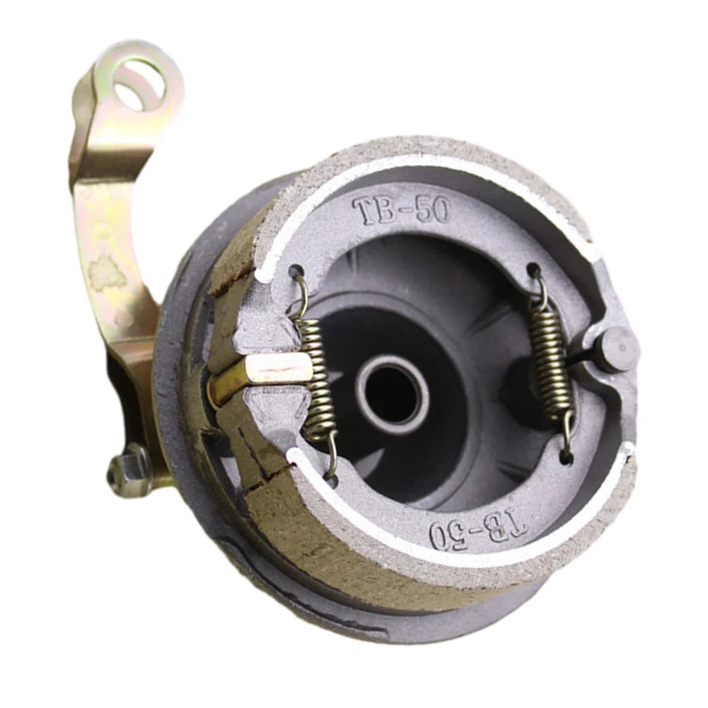 1 Set Electric Bike Front Drum Brake Assembly Aluminum Alloy Cycling Accessories Non-Slip Mute Front Drum Brake Assembly Oasis Select A