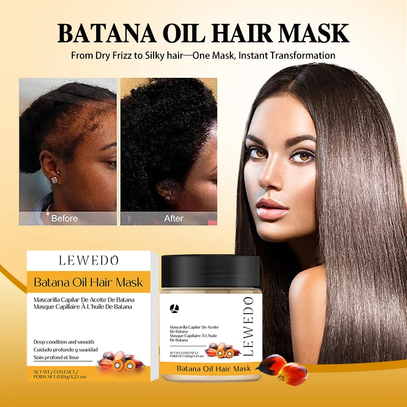 Batana Oil Hair Conditioner Organic Batana Oil For Dry Frizzy Hair Nourishing Smoothing Mask Moisturizes Scalp Repairs Damaged Oasis Select
