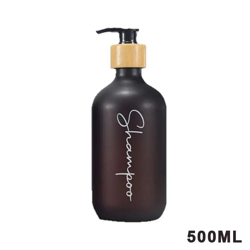 ✔Plastic Soap Dispenser Set Countertop Lotion Bottle Bathroom Refillable Empty Bottle For Shampoo Body Wash Hair Conditioner Oasis Select Shampoo