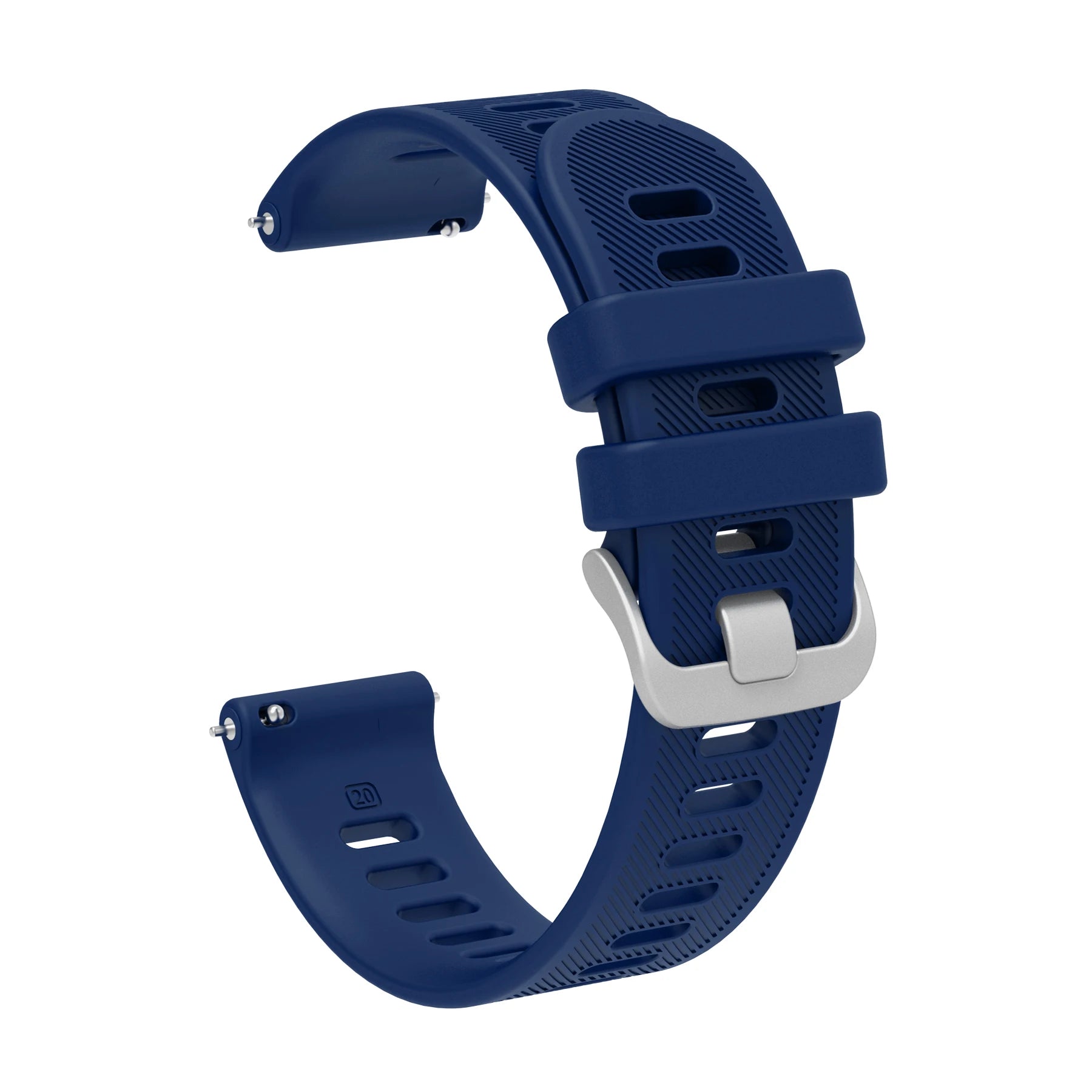 20mm Silicone Watch Band – Garmin, Samsung, Polar & Amazfit Silicone Watch Strap Oasis Select Blue 20mm