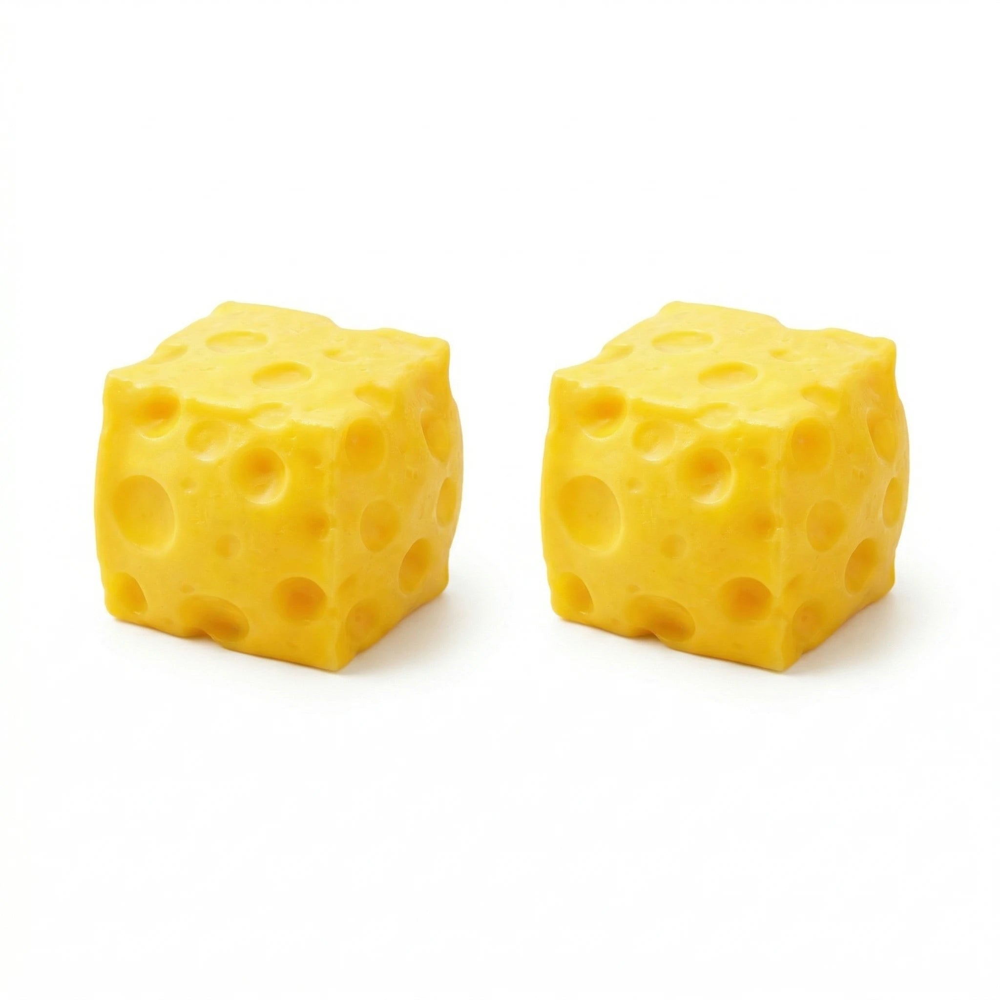 Yellow Cheese Squeeze Toy Relieve Stress Soft Rubber Shapeable Squeeze Anxiety Relief Relaxation Fun Cheese Shape Toy Gifts Oasis Select 2pcs