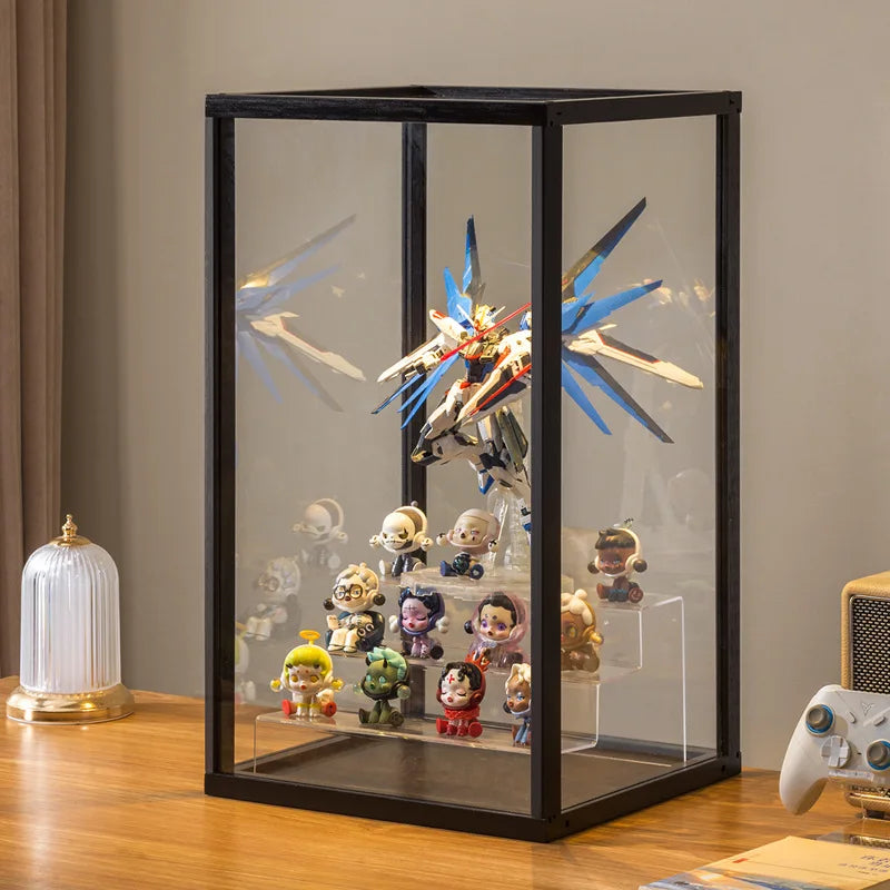 Figure Cabinet Wine Cabinet Toy Storage Rack Display Cabinet Household Sub-dustproof Transparent Cabinet Lego Display Cabinet Oasis Select