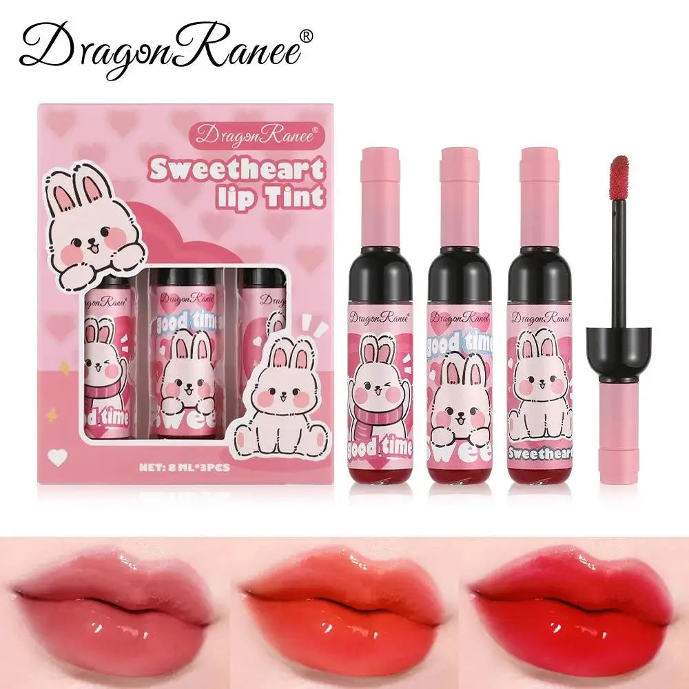 Dragon Ranee Wine Bottle Lip Gloss Set – Long-Lasting Lip Tint