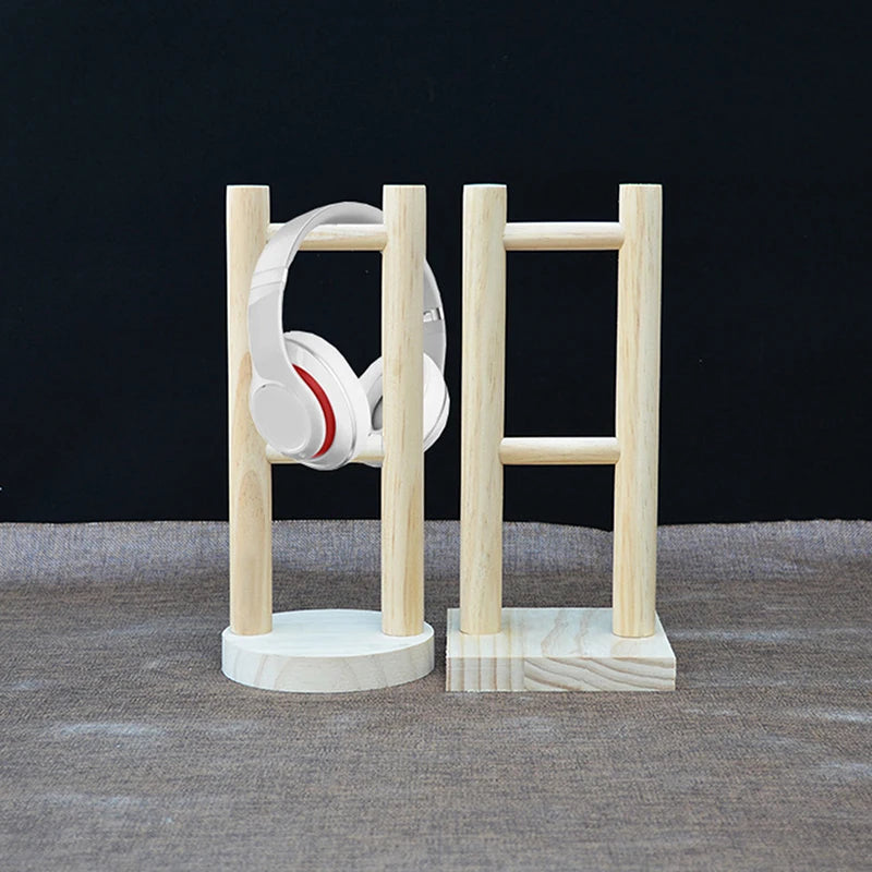 Solid Wood Headphone Stand, Headphone Headset Hanger Display Stand, Universal Noise Reduction Headphone Stand Wall Mount Oasis Select