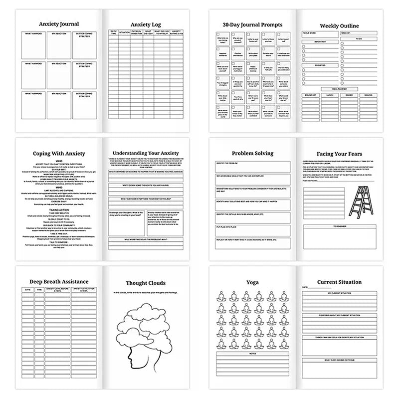 Bipolar & Anxiety, Bipolar Disorder, BD Psychological Therapy, Journal Planners Notebook Oasis Select