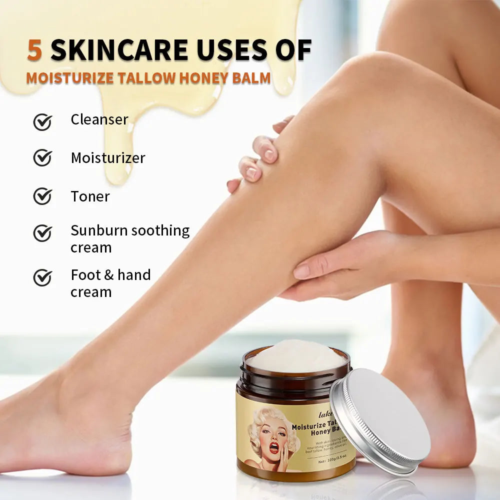 Beef Tallow Face Cream Lasting Moisturizing Soothing Facial Skin Firming Increase Facial Elasticity Nourishing Smooth Skin Care Oasis Select