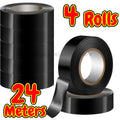 Black Electrical Wire Tape Electric Insulation Tape Heat Shrink High-Temp Insulating Adhesive for Industrial Home Mechanics Use Oasis Select 4roll