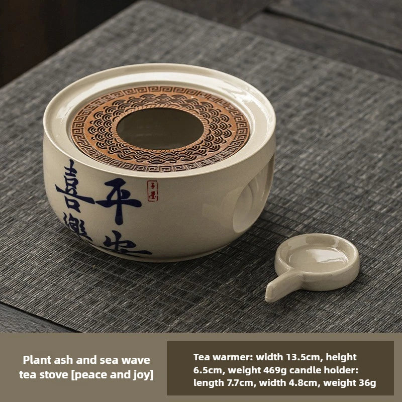 Ceramic Warm Tea Stove Small Stove Tea Cooking Insulation Base Heating and Fragrance Dispenser Chinese Style Oasis Select C