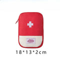 Portable Mini First Aid Medicine Organizer Bag Pill Case Emergency Survival Storage Pouch for Travel Camping Daily Home Use Oasis Select Red